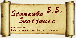 Stamenko Smoljanić vizit kartica